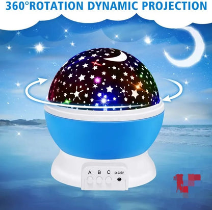 360° Rotating Starry Sky Projector | LED Baby Night Light for Kids & Adult Room