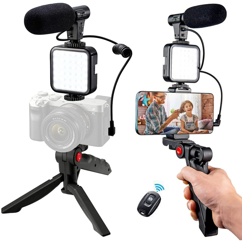 AY-49 6 in 1 Vlogging Kit for Smartphone & Camera