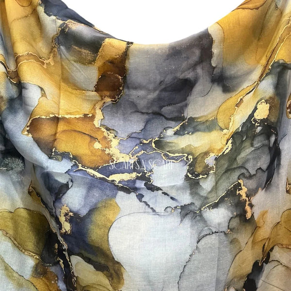 Printed Modal Lawn Hijab - Sunset Splash