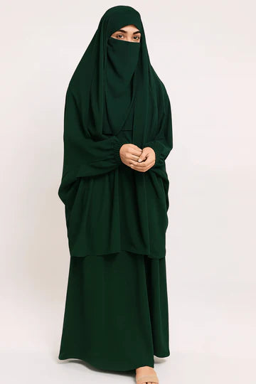 3 Pieces JILBAB - GREEN