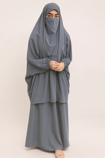 3 Pieces JILBAB - GREY