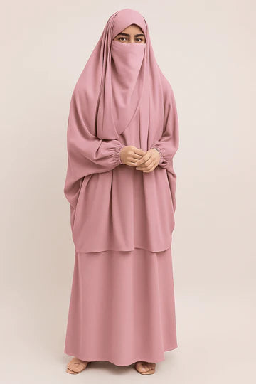 3 Pieces JILBAB - TEA PINK