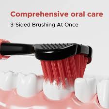 3-Sided Toothbrush for Complete Oral Care – 360° Deep Cleaning | Gentle Bristles | For Kids & Adults