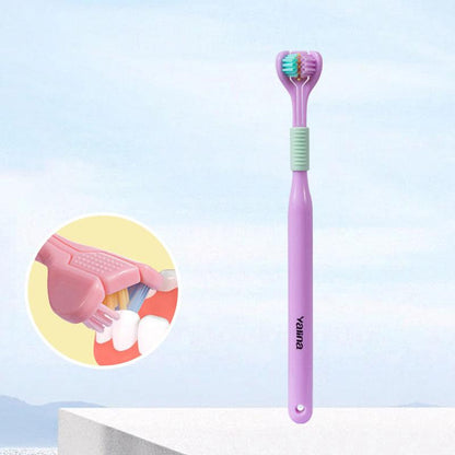 3-Sided Toothbrush for Complete Oral Care – 360° Deep Cleaning | Gentle Bristles | For Kids & Adults