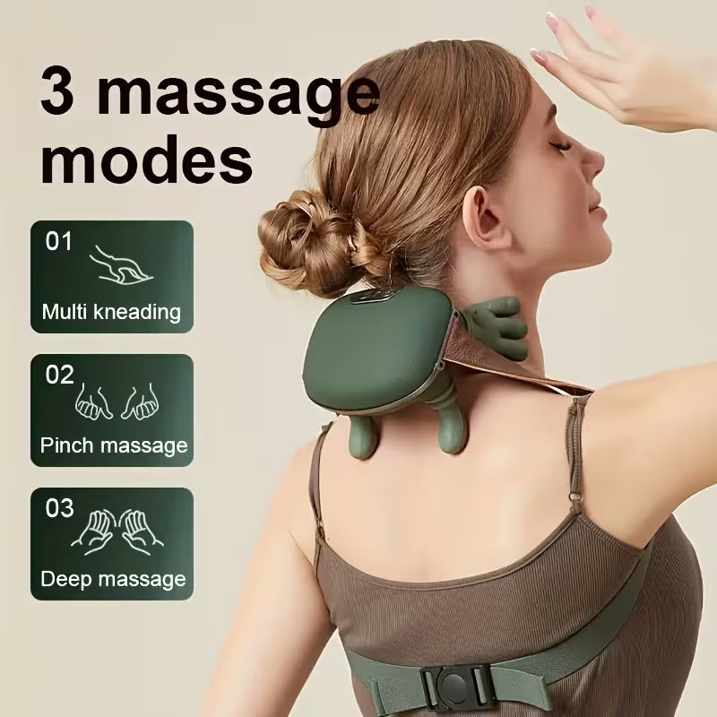 Versatile Simulated Human Hand Electric Massager for Neck & Shoulders – Wireless USB Rechargeable | Deep Relaxation & Pain Relief