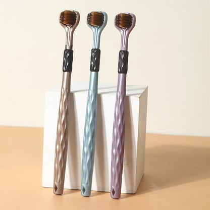 3-Sided Toothbrush for Complete Oral Care – 360° Deep Cleaning | Gentle Bristles | For Kids & Adults
