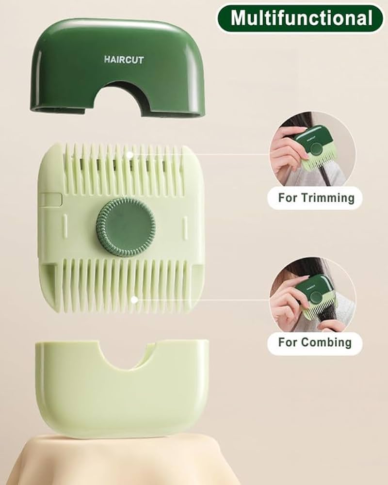 2-in-1 Hair Comb Cutter | Double-Sided Hair Cutting Brush for Kids & Adults