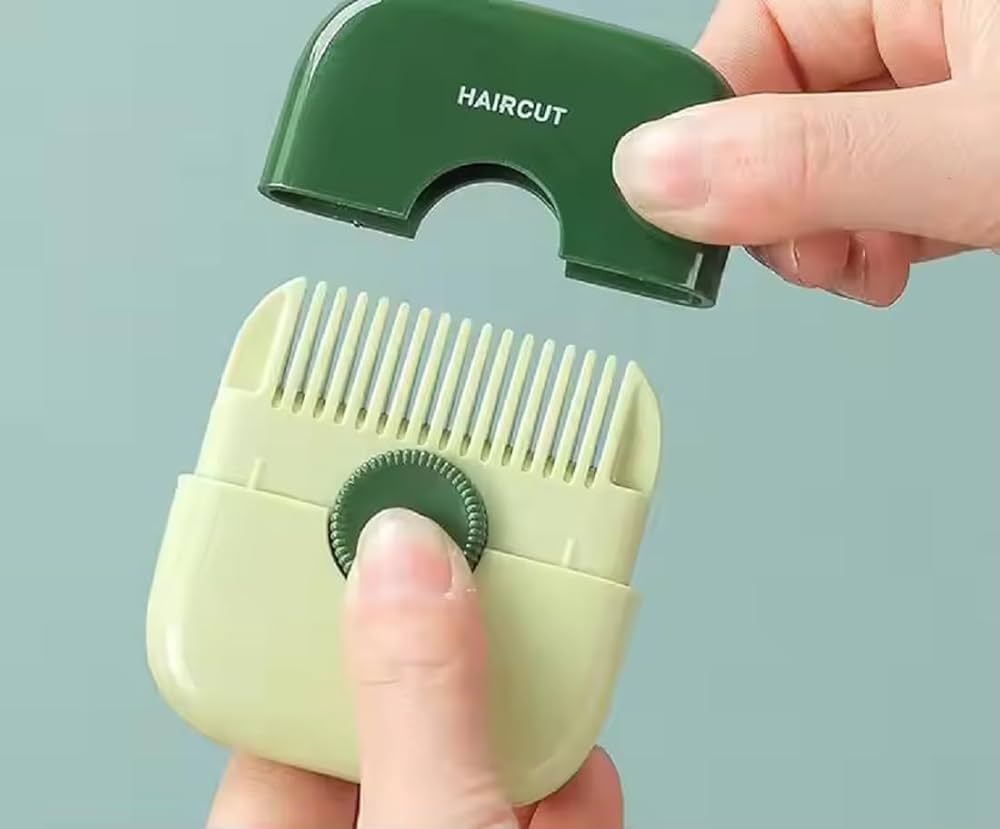2-in-1 Hair Comb Cutter | Double-Sided Hair Cutting Brush for Kids & Adults
