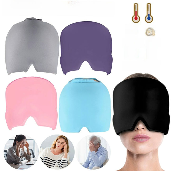 Migraine Relief Hat – Hot & Cold Therapy Ice Cap for Headache & Pain Relief