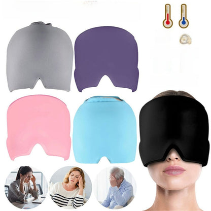 Migraine Relief Hat – Hot & Cold Therapy Ice Cap for Headache & Pain Relief