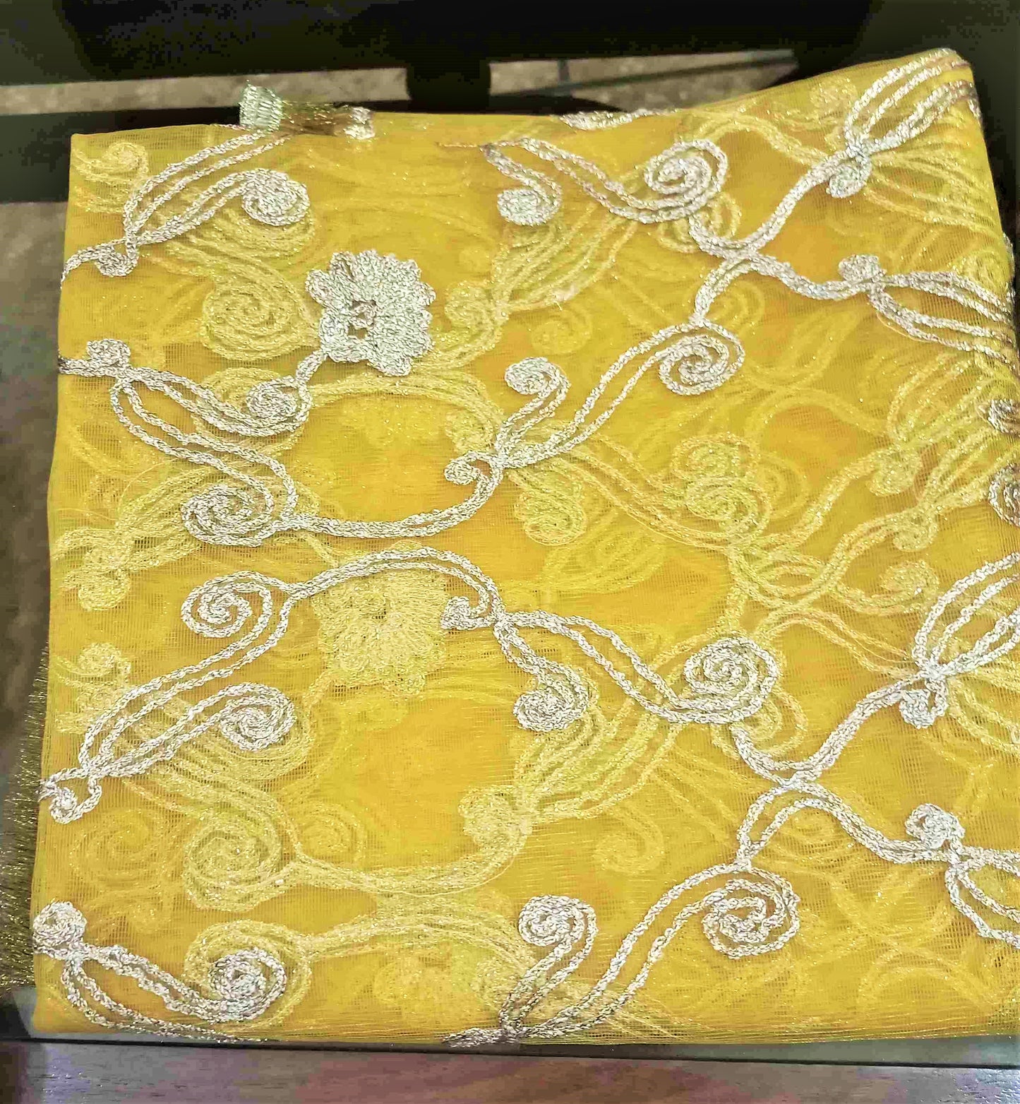 Embroidery Bridal Kiran Lace Fancy Dupatta