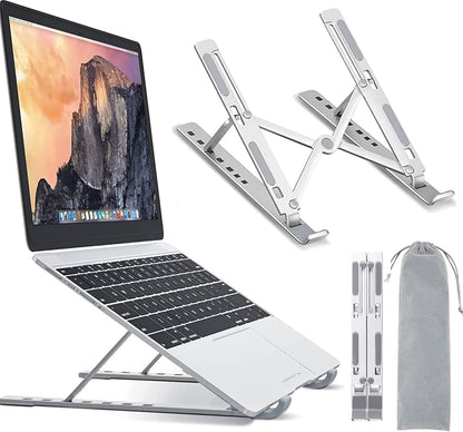 Multi-Purpose Foldable Device Stand – 7 Level Adjustable Ergonomic Stand for Laptop, Tablet & Mobile