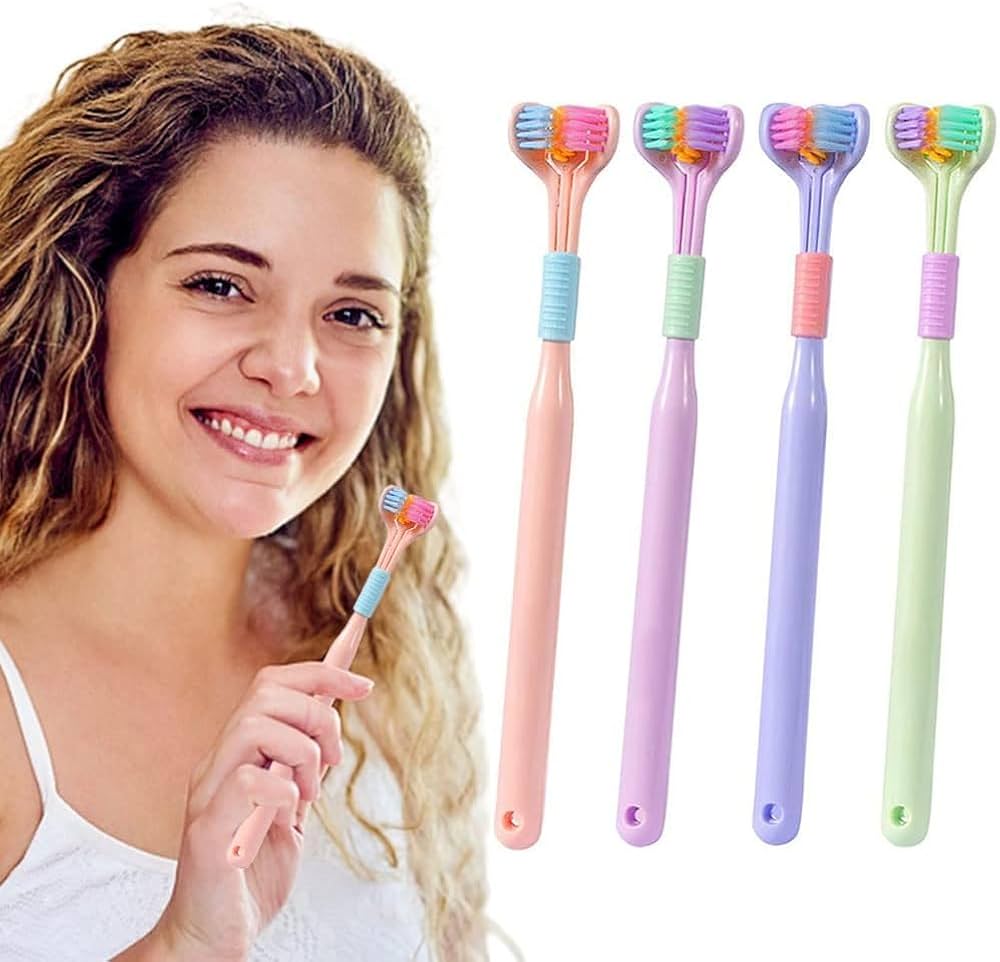 3-Sided Toothbrush for Complete Oral Care – 360° Deep Cleaning | Gentle Bristles | For Kids & Adults