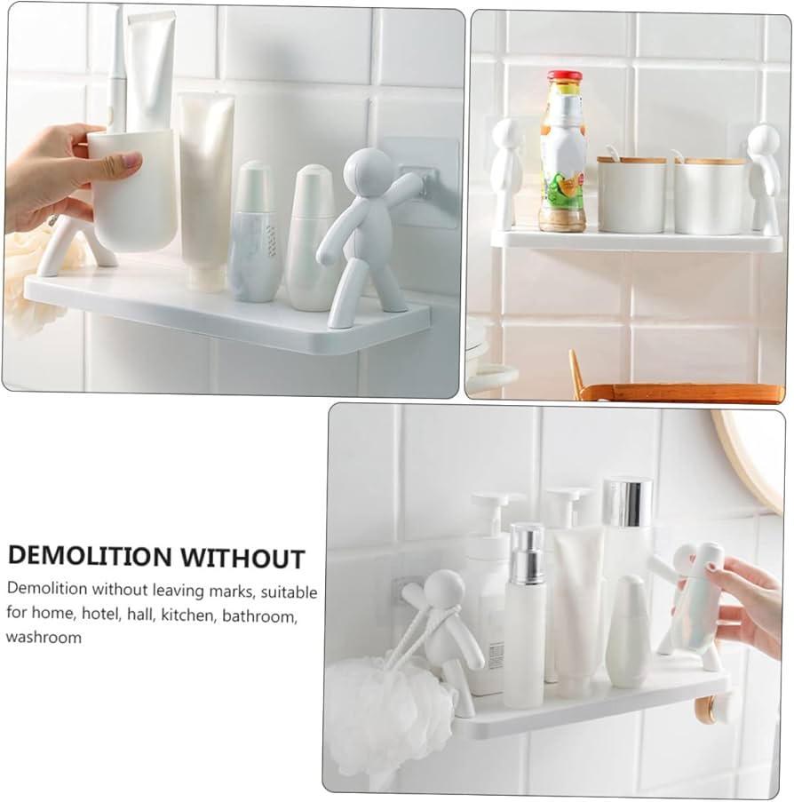 Self Adhesive Kitchen Wall Shelf for spice jars