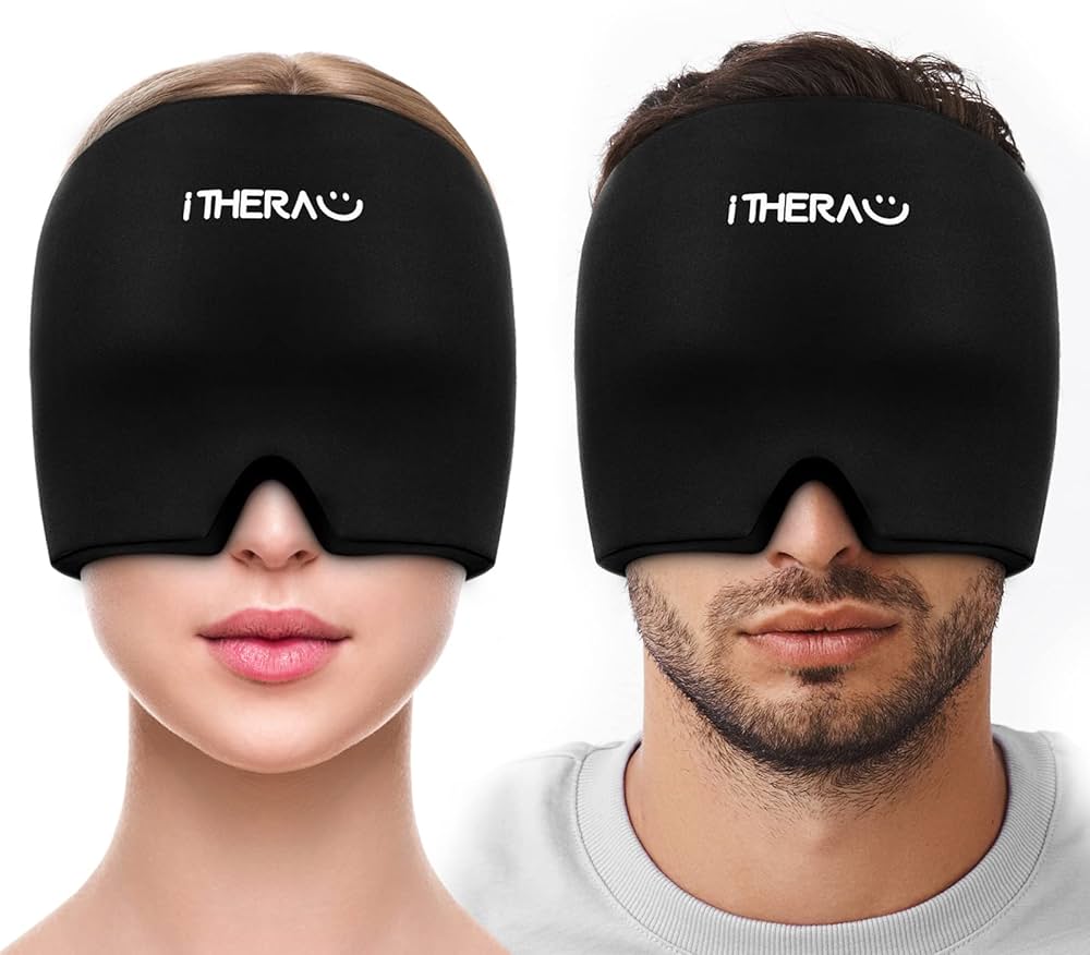 Migraine Relief Hat – Hot & Cold Therapy Ice Cap for Headache & Pain Relief