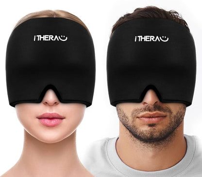 Migraine Relief Hat – Hot & Cold Therapy Ice Cap for Headache & Pain Relief