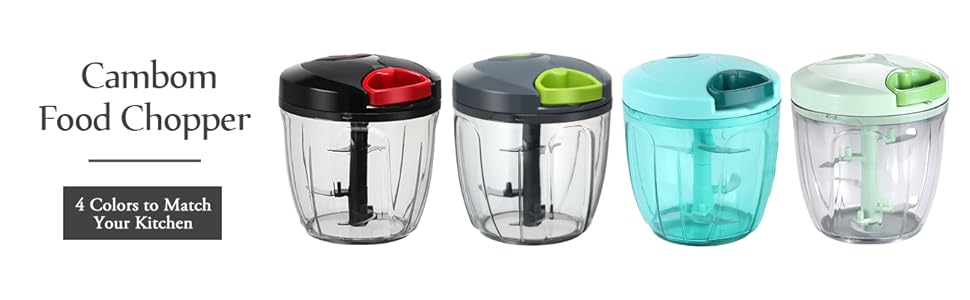 Speedy Manual Hand-Powered Food Chopper – Japanese Removable Blades | Speedy Chopper | 3.8 Cup | Non-Slip Base | Splash Resistant | Easy Clean