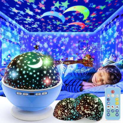360° Rotating Starry Sky Projector | LED Baby Night Light for Kids & Adult Room