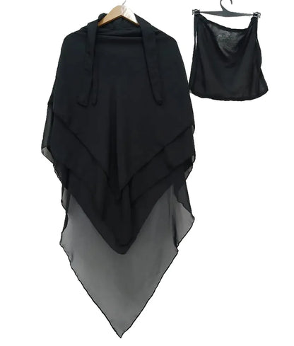 3 Layer Hijab Set Ready to Wear Khimar with Niqab