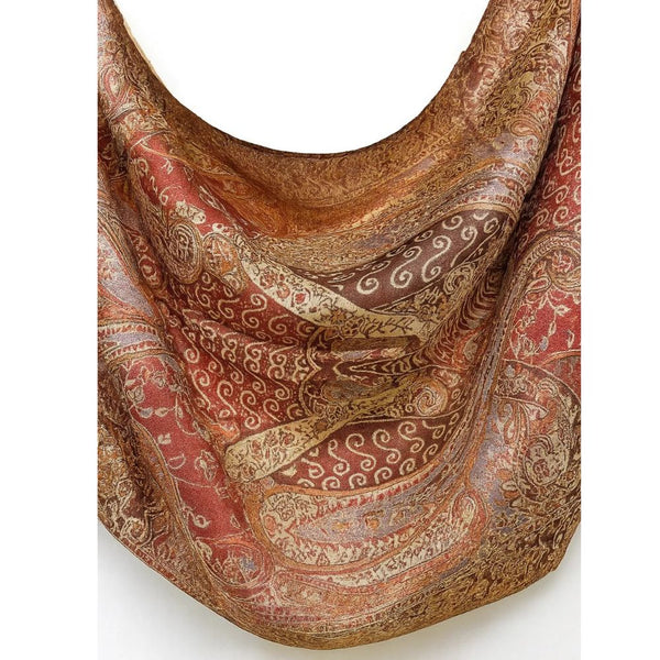 Pashmina Kani - Burnt Saffron