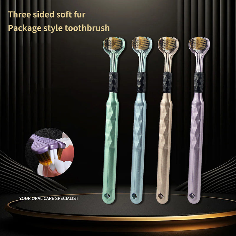 3-Sided Toothbrush for Complete Oral Care – 360° Deep Cleaning | Gentle Bristles | For Kids & Adults