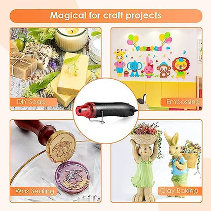 220V 300W New Hot Air Heat Gun - Handheld Mini Electric Heat Tool Sealer, Multi-Function