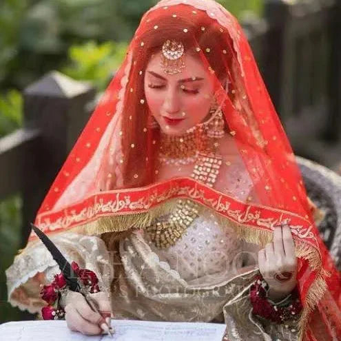 Qabool hai/Shadi Mubarak/Nikkah Mubarak Baba Rani High Quality Embroidered Traditional Party Wedding Marriage Dupatta