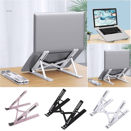 Multi-Purpose Foldable Device Stand – 7 Level Adjustable Ergonomic Stand for Laptop, Tablet & Mobile