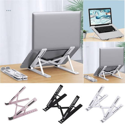 Multi-Purpose Foldable Device Stand – 7 Level Adjustable Ergonomic Stand for Laptop, Tablet & Mobile