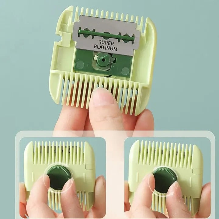 2-in-1 Hair Comb Cutter | Double-Sided Hair Cutting Brush for Kids & Adults