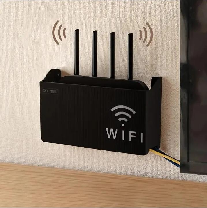WiFi Router Holder Wall Mount | Single & Pack of 2 | White & Black Colors