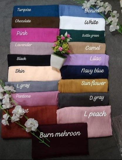 Plain Hijab Scarfs