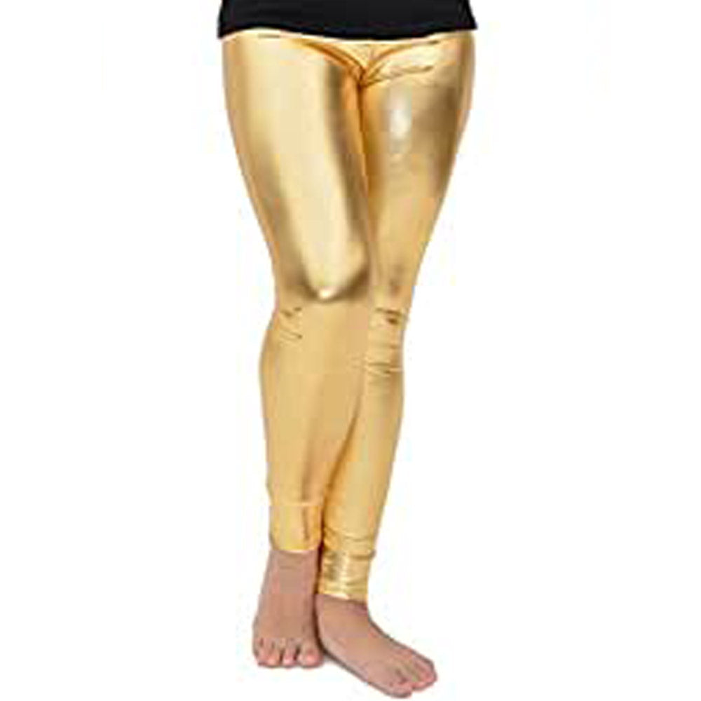 Girls Stretchable Shining Leggings Tights – Premium Golden & Silver Party Wear | Best Quality Formal Look