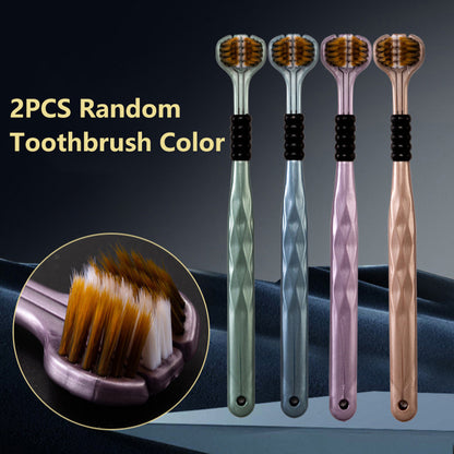 3-Sided Toothbrush for Complete Oral Care – 360° Deep Cleaning | Gentle Bristles | For Kids & Adults
