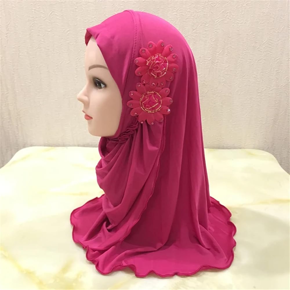 Kid's Islamic Headscarf Muslim Baby Scarfs Hijab Ready to Wear Prayer Makhna