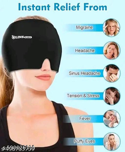 Migraine Relief Hat – Hot & Cold Therapy Ice Cap for Headache & Pain Relief