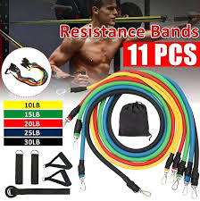 Power Resistance Bands for Workout & Exercise (Elastic Pull Rope Bands for Gym, Home Training & Yoga)