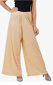 100% Pure Soft Viscose Rayon Palazzo Pants for Women – Free Size | Loose Fit Flared Wide Leg Daily Wear