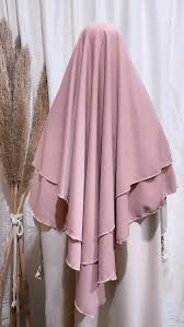 3 Layer Hijab Set Ready to Wear Khimar with Niqab