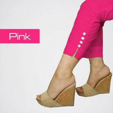 Cotton Trouser Cigarette Pants Leggings Shalwar Simple for Girls-Ladies-Women Straight Body Fit Enhance the look Fine Cotton Fabric Trendy Daily Use