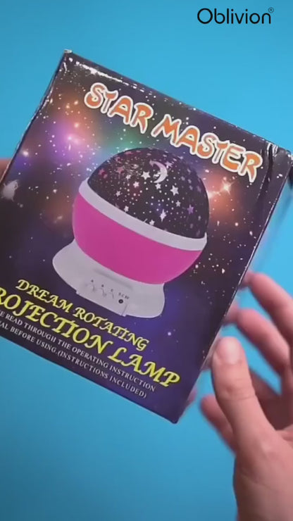360° Rotating Starry Sky Projector | LED Baby Night Light for Kids & Adult Room