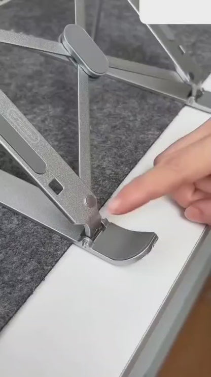 Multi-Purpose Foldable Device Stand – 7 Level Adjustable Ergonomic Stand for Laptop, Tablet & Mobile