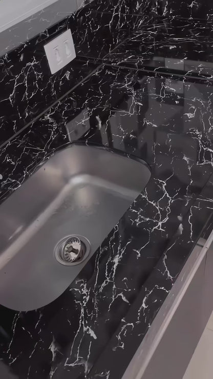 60×200cm Original Kitchen Marble Sheet – Waterproof PVC for Kitchen Counter & Cabinets