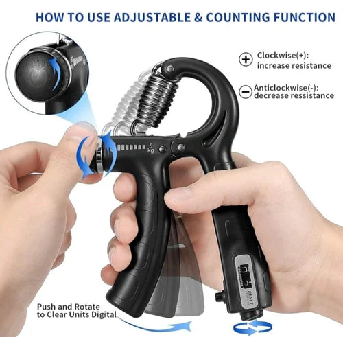 Adjustable Hand Gripper with Digital Counter – Grip, Wrist & Forearm Strengthener