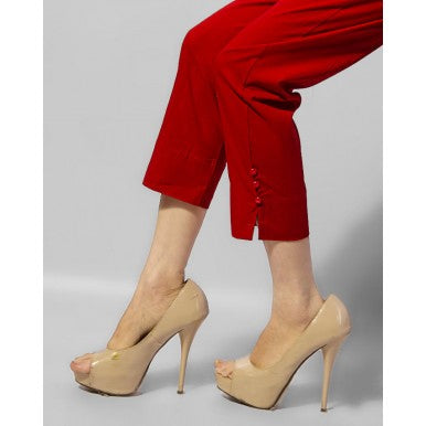 Cotton Trouser Cigarette Pants Leggings Shalwar Simple for Girls-Ladies-Women Straight Body Fit Enhance the look Fine Cotton Fabric Trendy Daily Use