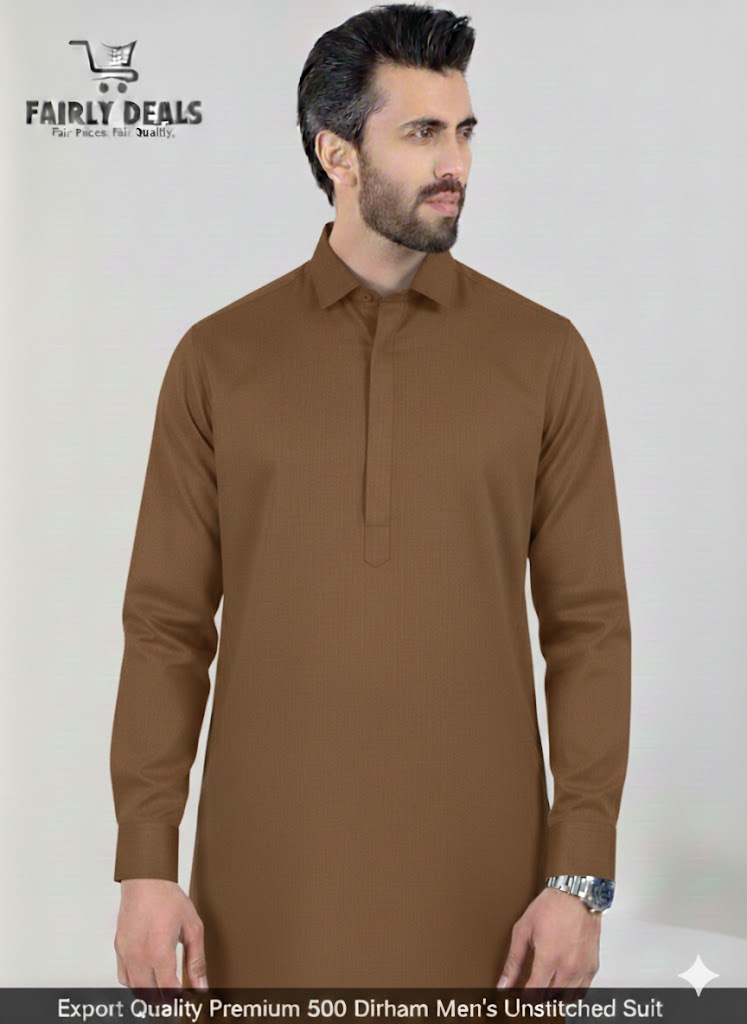 Export Quality 500 Dirham Men’s Unstitched Suit Premium & Luxury